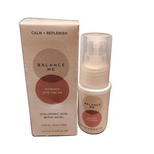 Balance Me Wonder Eye Cream Hyaluronic Acid Witch Hazel 0.5 fl.oz